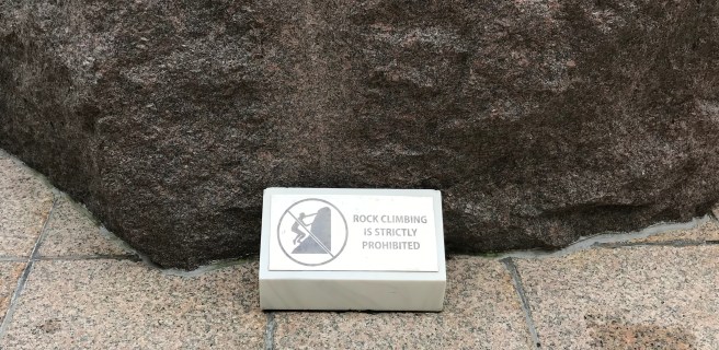 No Rock Climbing